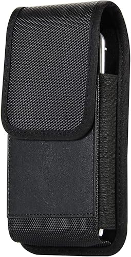 Funda de nailon para teléfono celular, soporte para cinturón, ranura para tarjeta con clip para iPhone 16 Pro 11 15 Pro Max Samsung Galaxy S21 FE