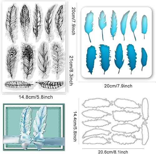 Miniatura 2 de GLOBLELAND Juego de sellos y troqueles transparentes para libros mágicos y troqueles para hacer tarjetas, plantillas para gatos y mascotas, para
