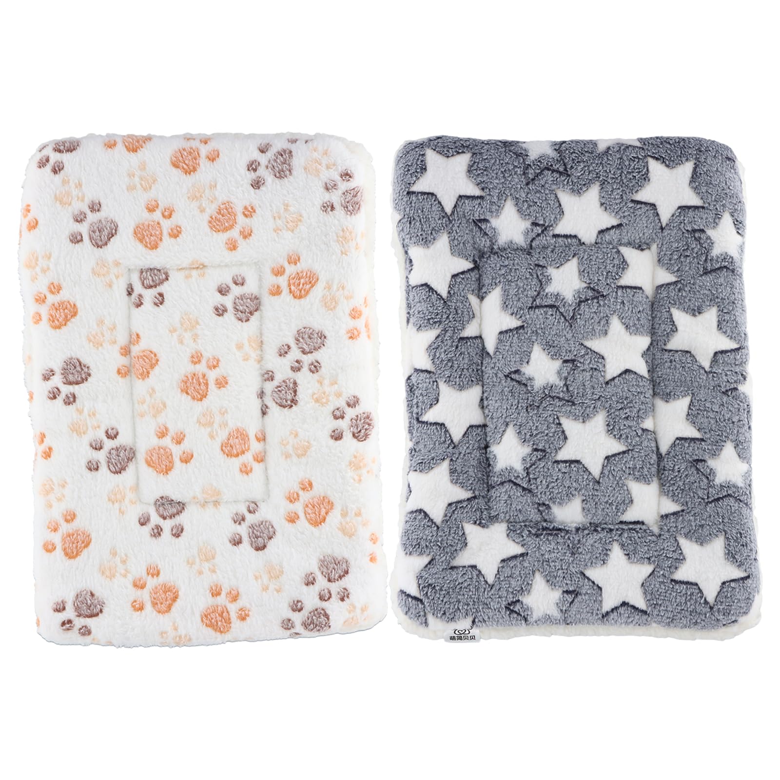 2 Pezzi Letto In Peluche Caldo Per Piccoli Animali, 40x30 cm Calda Coperta Per Porcellino D'India, Cuccia Soffice E Coperta Invernale Per Conigli, Criceti, Porcellini D’India E Cincillà