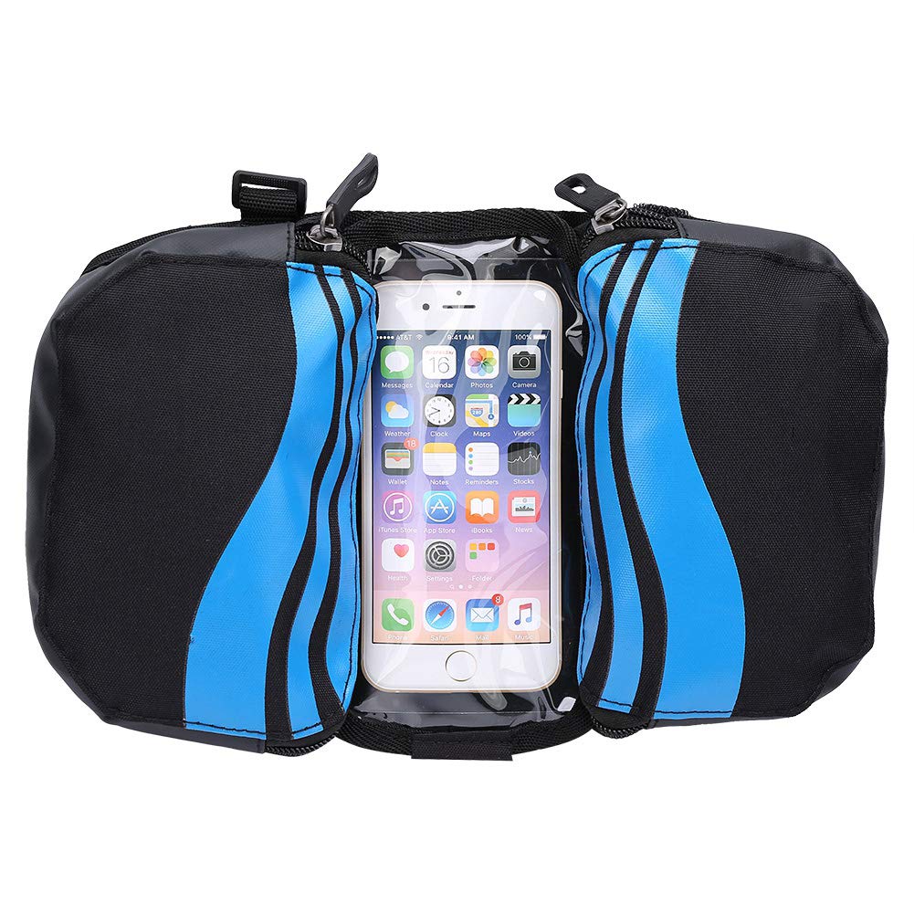 flintronic Borsa da Manubrio Bici, Borsa da Telaio Bici Impermeabile, Borsa da Manubrio Bici di Grande capacità con Tracolla, per Mountain Bike MTB, Bici da Strada-Nero flintronic Borsa da Manubrio Bici, Borsa da Telaio Bici Impermeabile, Borsa da Manubrio Bici di Grande capacità con Tracolla, per Mountain Bike MTB, Bici da Strada-Nero