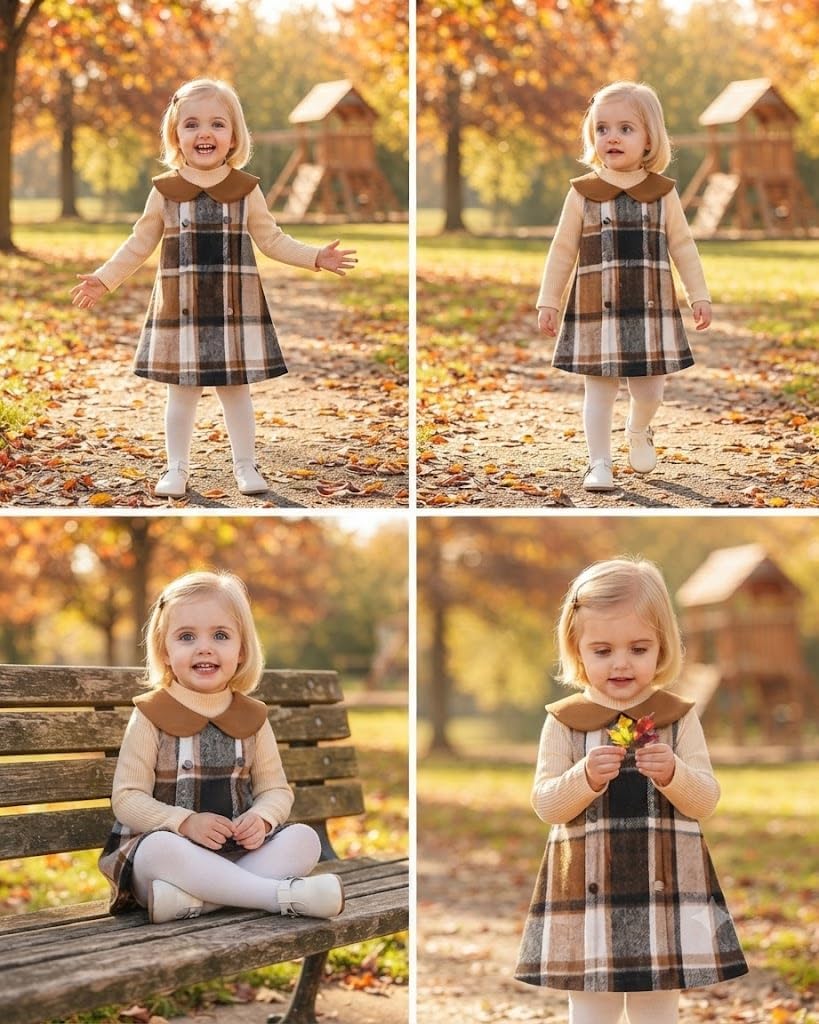 Cute Baby Girl Clothes Toddler Fall Corduroy Dress And Cotton Top For 9M-4T image 5