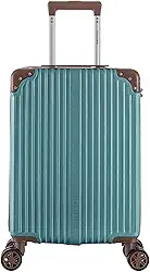 Mala de Viagem de Bordo Palazzio 10kg Rígida ABS Padrão ANAC com 4 Rodas duplas 360º e Trava de segredo númerico, divisória interna com zíper e elástico de fixação, Pistache, Santino -APLV191P