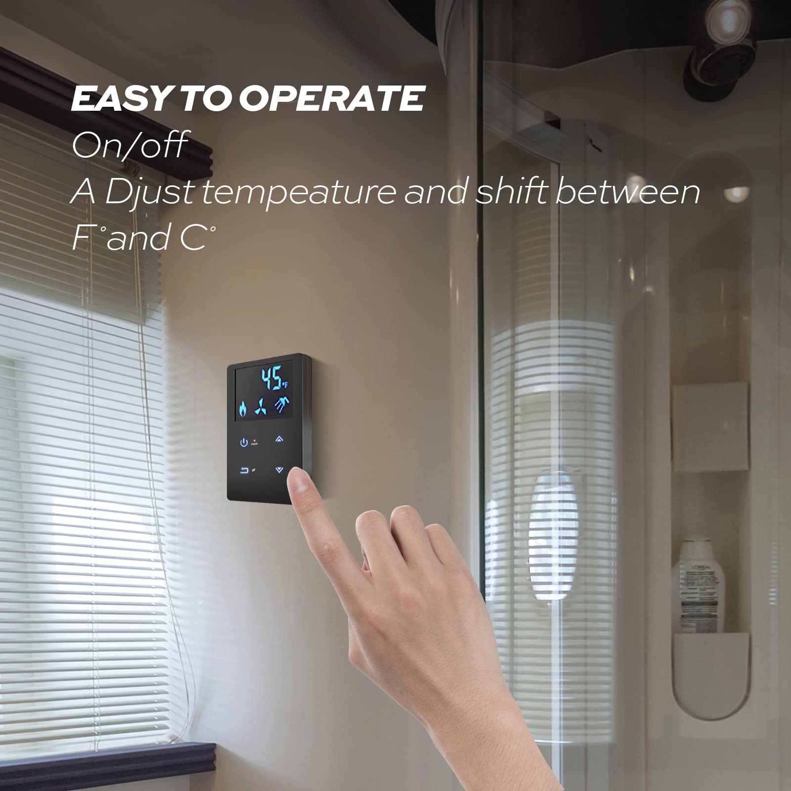 Fogatti Tankless RV Water Heater 3.5GPM 55000BTU with 15" x 15" White