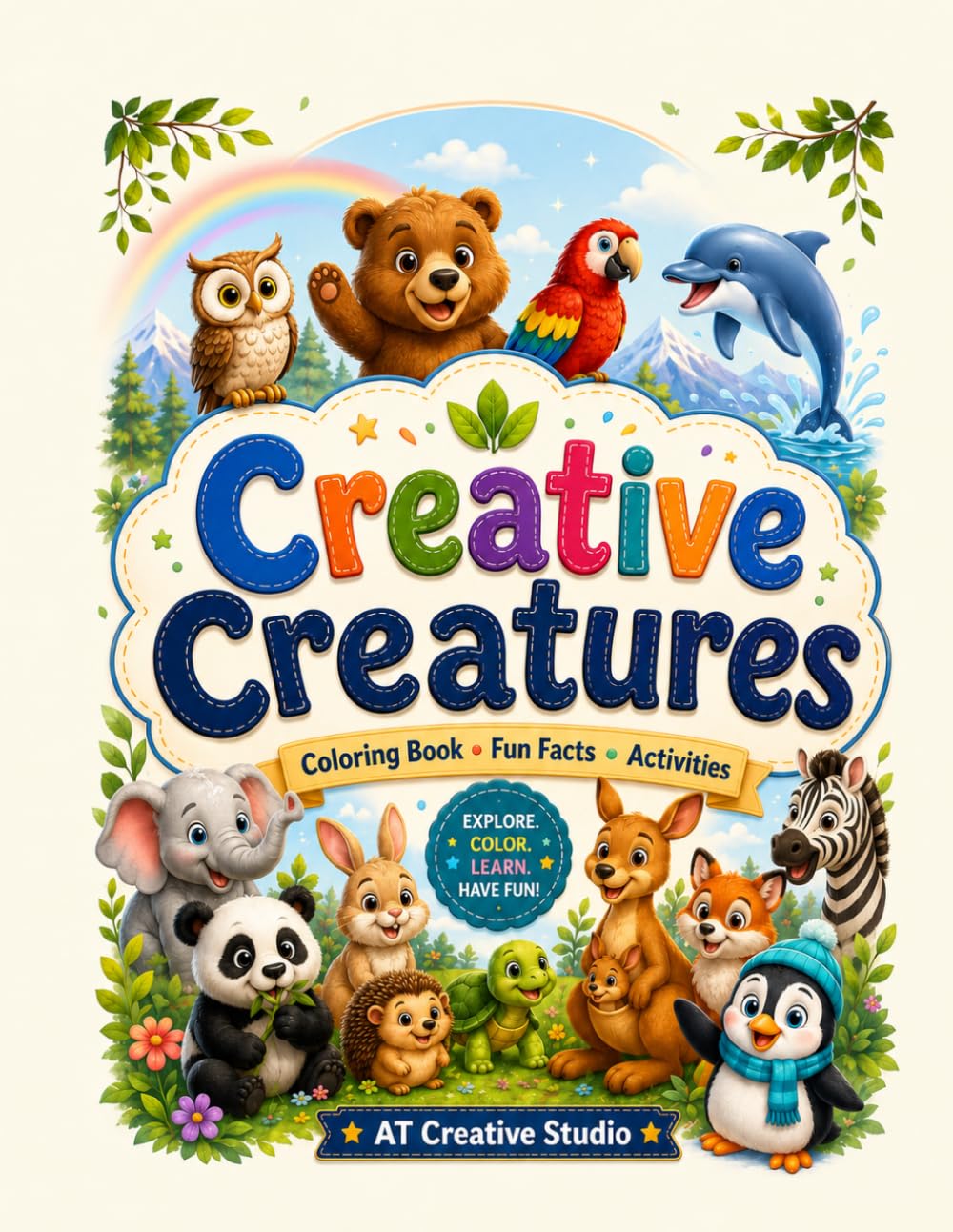 Creative Creatures: A Cozy Coloring Journey Through Nature