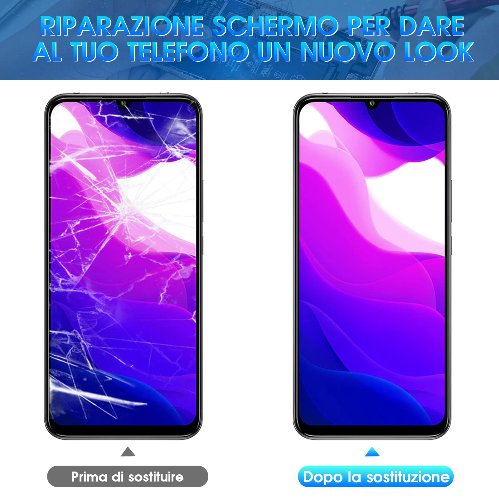 Pantalla Para Xiaomi Mi 10 Lite 5G Con Marco Plata/Blanca (Original Service Pack