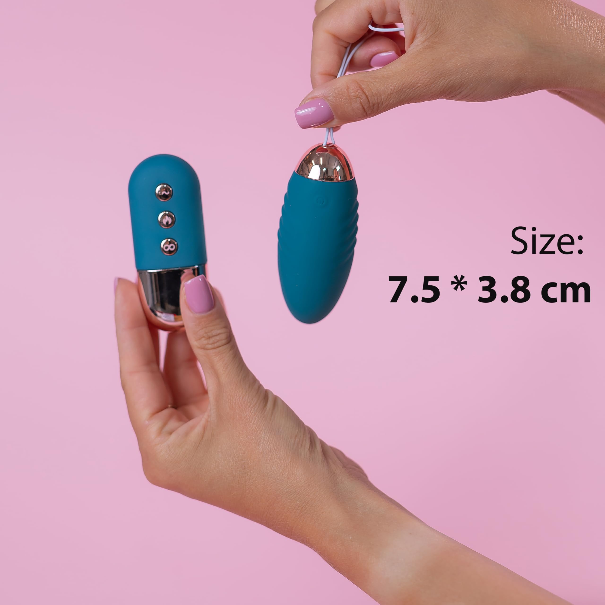 Vibro Huevo con control remoto para viajes, 10 mini vibradores para mujeres mini huevo de 8,5 y 3,5 cm USB para mujeres, vibrador con mando a distancia silencioso FOPS M98