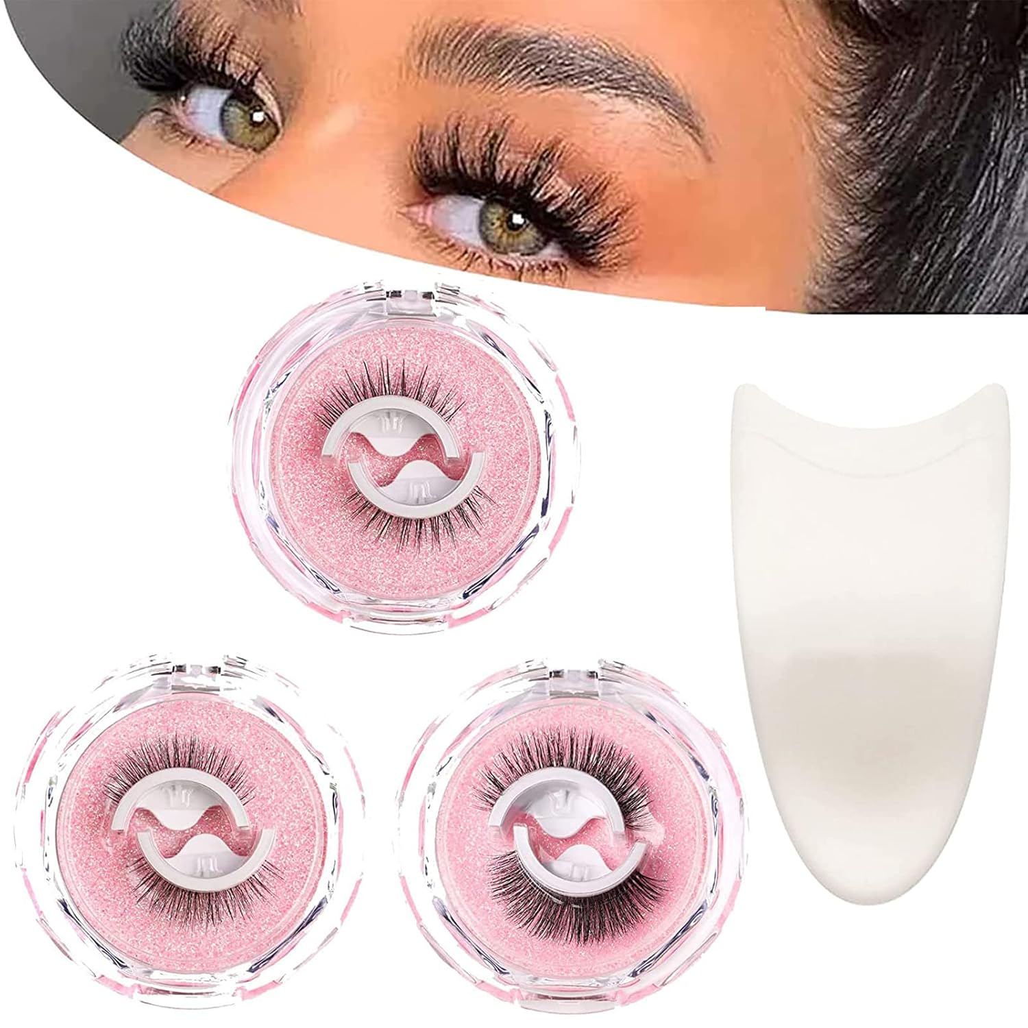 3 Pairs Lash Buddy Selfadhesive Eyelashes, 2023 New Snap