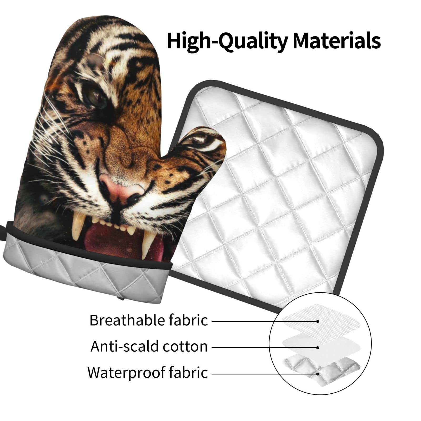 Mexpekil Lot De 3 Maniques Et Maniques - Motif Fleurs De Paris Eiffel