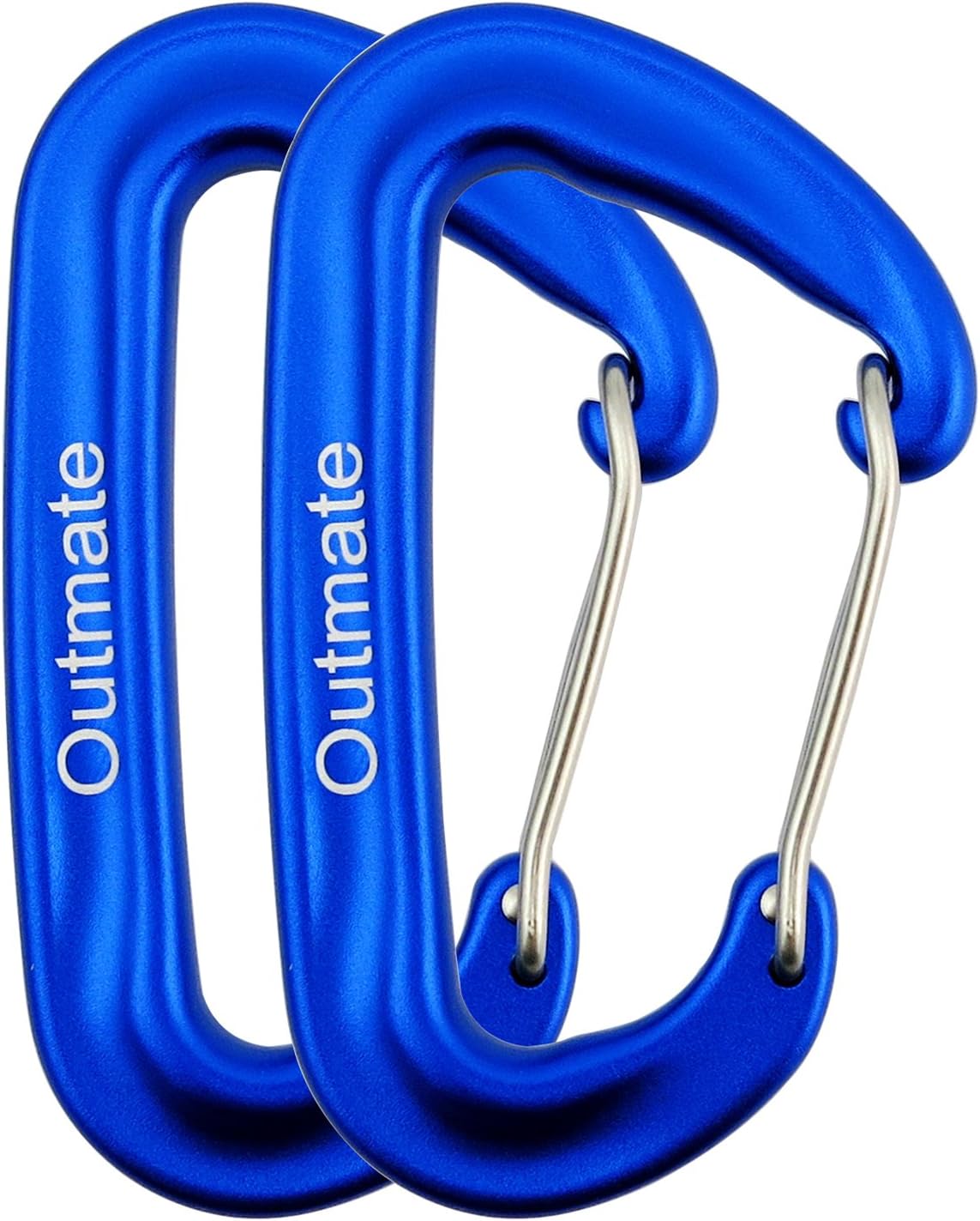 12kN 3.2"x2" Heavy-Duty Carabiner Clips - Durable, Lightweight Aluminum Alloy Carabiners for Hiking, Camping, Keychains, Dog Leashes, Hammocks & More