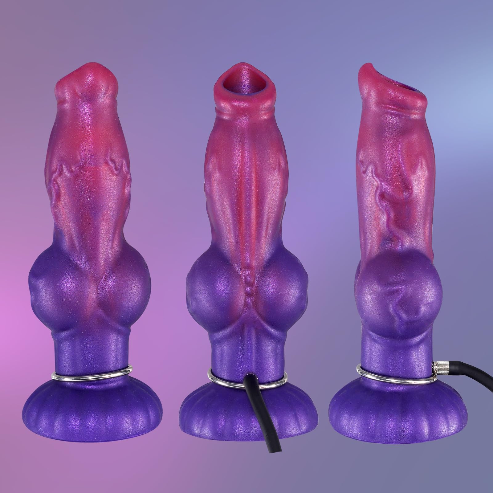23cm Monster Legebohrer Dildo mit 4 Eiern, Fantasie Knoten Dildos