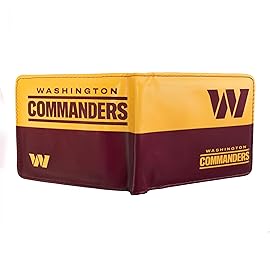 Littlearth NFL Washington Commanders Bi-Fold Wallet, Team Color, 4 x 5 x 1