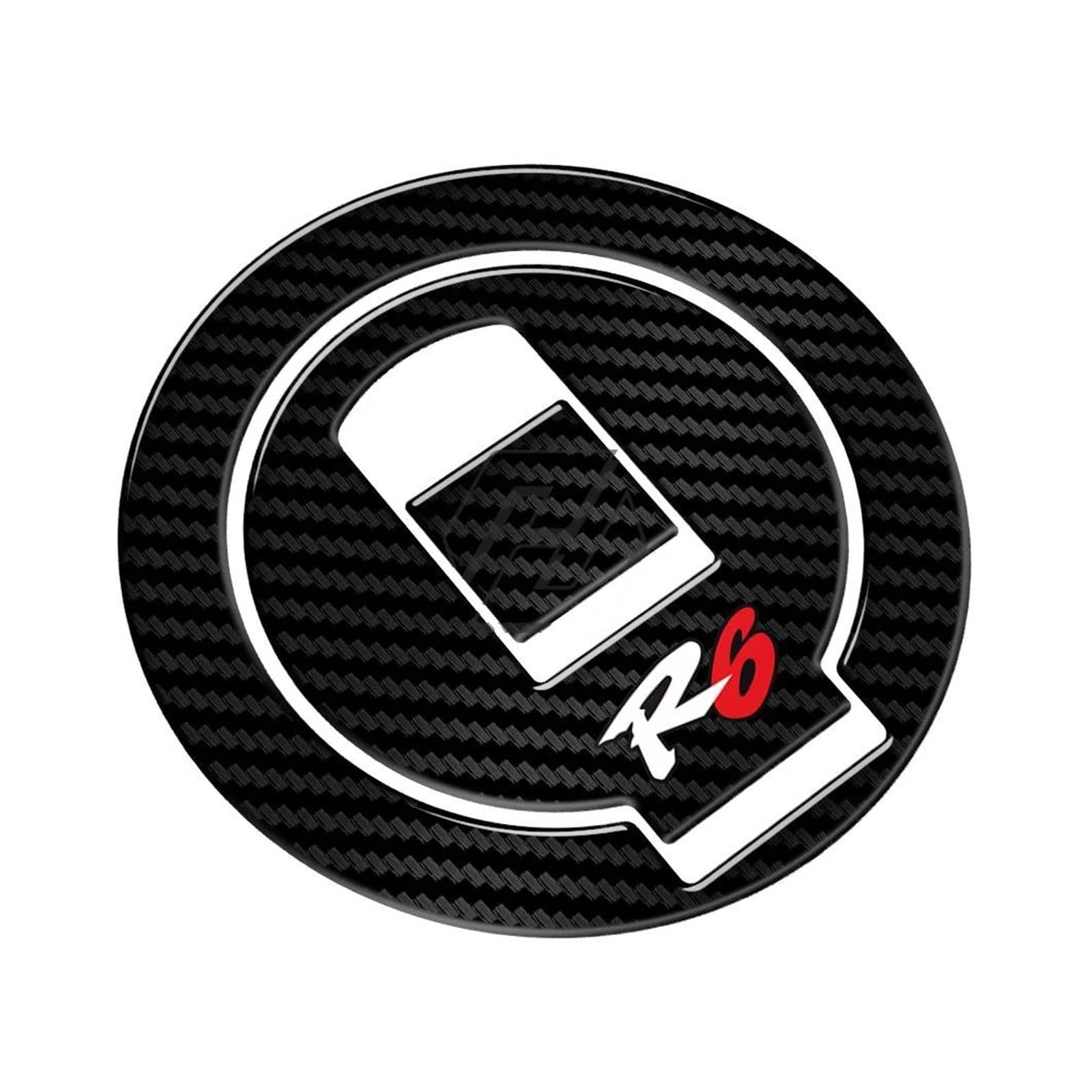 Per Yamaha YZF-R6 R6 1999 2000 3D Carbon-look Adesivo Tappo Serbatoio Carburante Decalcomanie Di Protezione