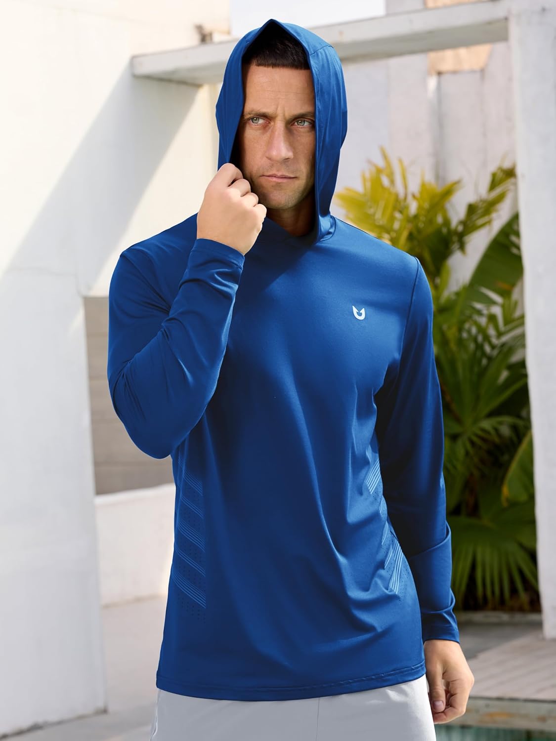 NORTHYARD Men's UPF 50+ Long Sleeve Hoodie Shirts Sun Protection Fishing Swim Beach Lightweight Quick Dry UV SPF Rash Guard - Image 2