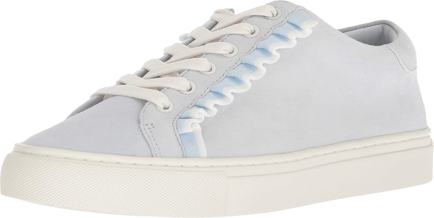 tory burch ruffle sneaker navy