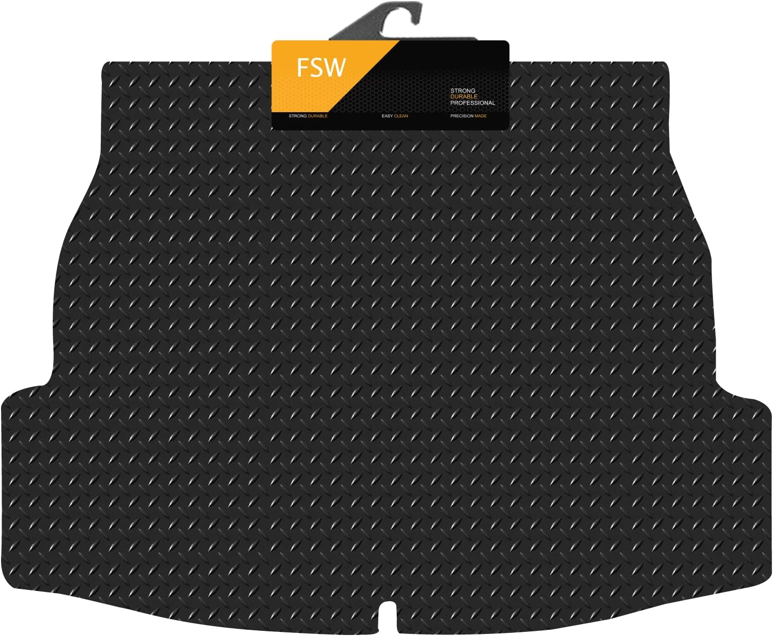 – FSW - RAV 4 Hybrid 2019-On - Tailored Rear Car Boot Floor Mat – 3mm Heavy Duty Rubber - Anti Slip Car Floor Mat, Waterproof and Fitted With Anti Slip Backing - Black Rubber