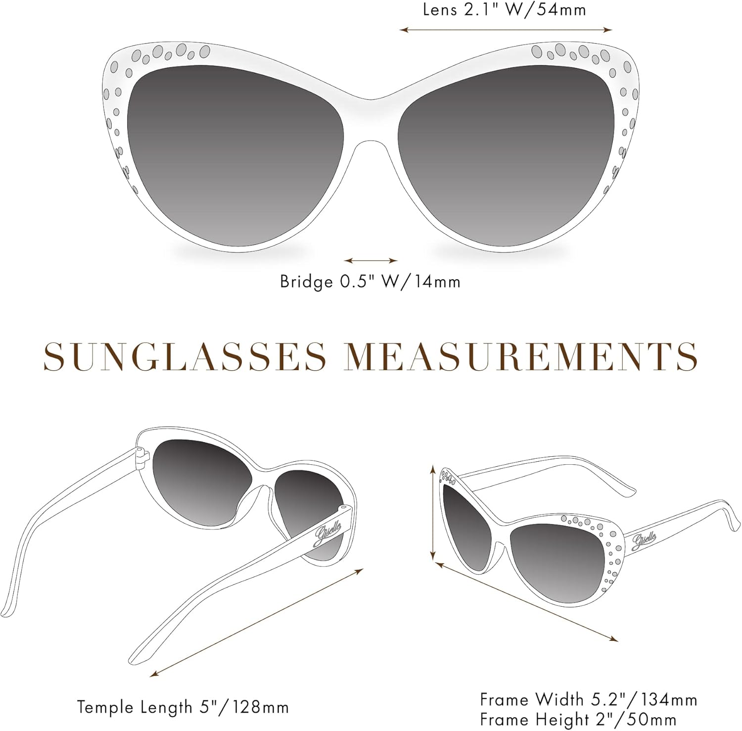 Giselle Cute Kids Retro Cat Eye Rhinestone Sunglasses for Teen Girls and Children Age 6-14 - Image 6