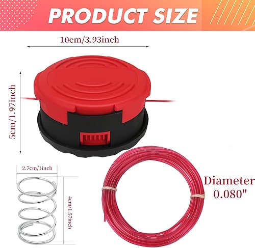 Miniatura 2 de CMZST260H - Cabezal de repuesto compatible con Craftsman 20V 60V CMCST920 CMCST960 Qucikwind Weedwacker Series Recortadora de cuerda inalámbrica,