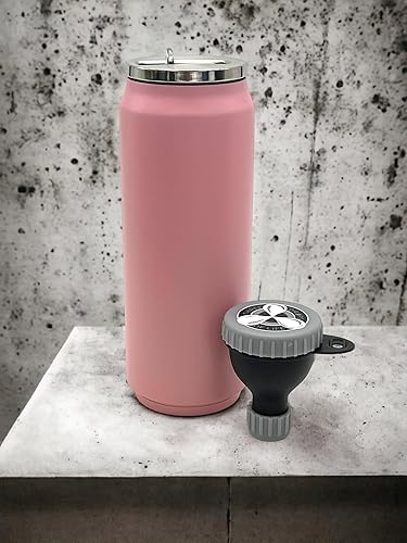 Miniatura 2 de Embudo de proteínas, embudos de suplemento sin BPA, contenedor Fill N Go para viajes, accesorio de embudos ligeros (2, 2.4 fl oz)