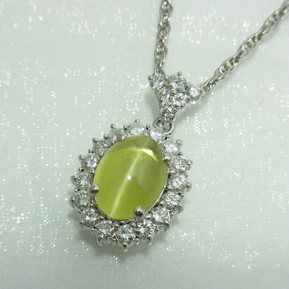 Amazon | プラチナ・大粒 天然クリソベリンキャッツアイ(5.85ct 