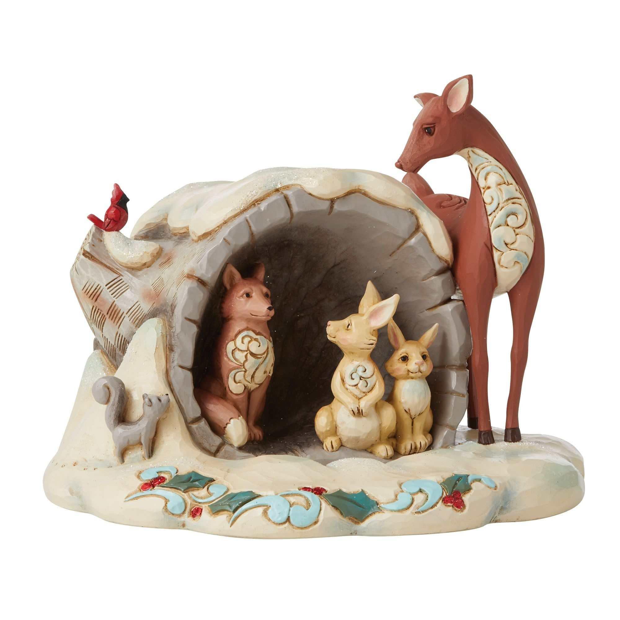 Figurine animaux au pays des merveilles Jim Shore statuette déco salon cosy