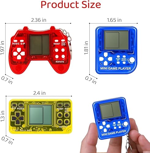 Miniatura 3 de 12 piezas de recuerdos de fiesta de videojuegos, mini juegos de llaveros de juguete de juegos de arcade, regalos a granel, regalos de cumpleaños,