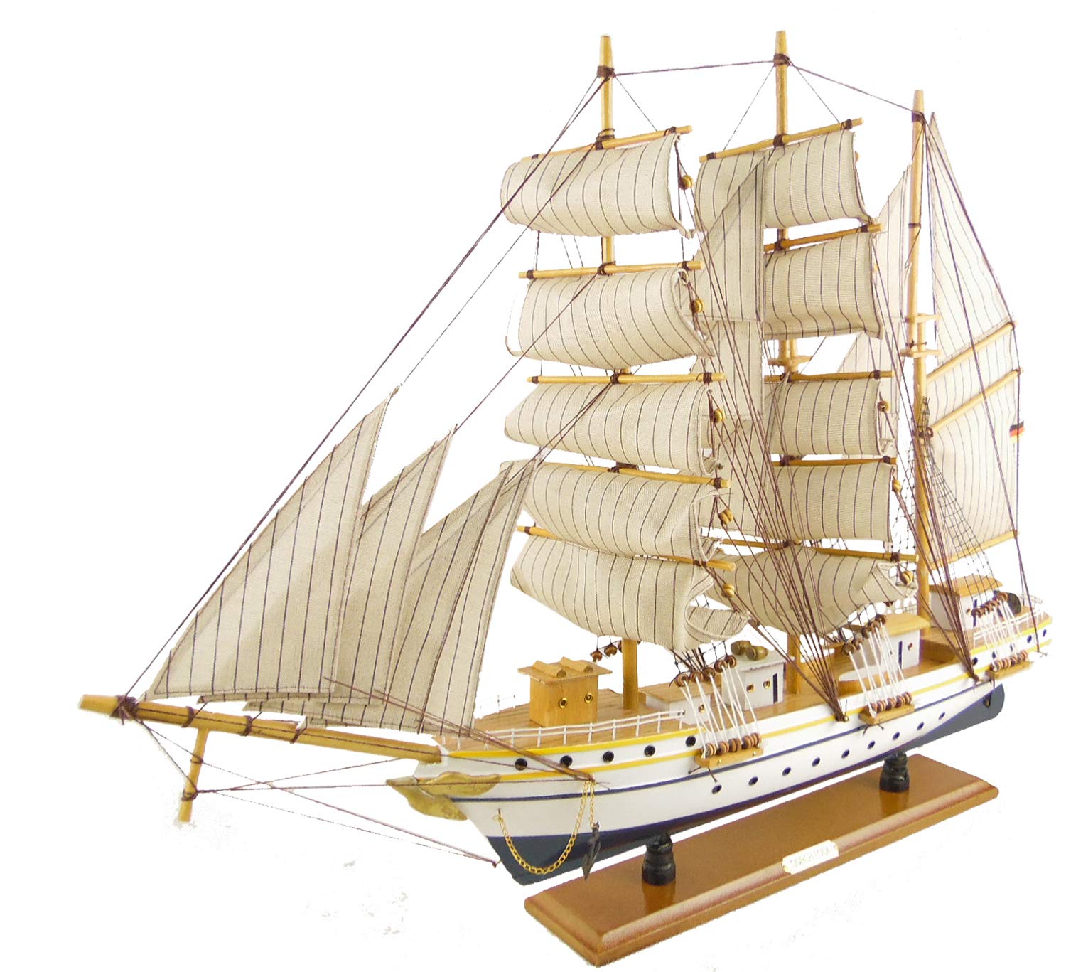 Schiffsmodell GORCH Fock - Maße B70/H55/T14 / Segelschiff/Modellschiff/Standmodell/Modellsegelschiff