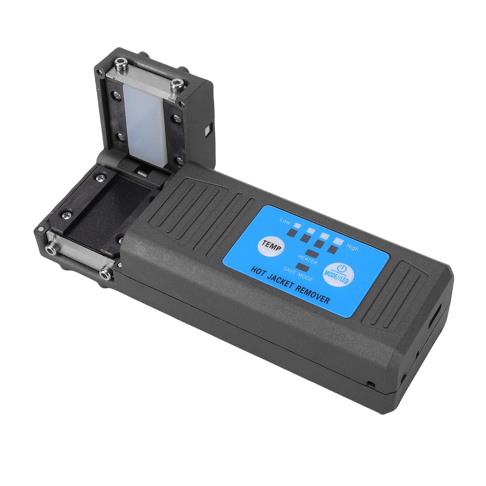 Jiawu Pelacables Térmicos de Fibra óptica, Calentamiento Automático Inteligente para Pelar con Precisión Pelacables de Fibra óptica, Herramienta de Pelado de M8 con Batería Recargable para Paquete
