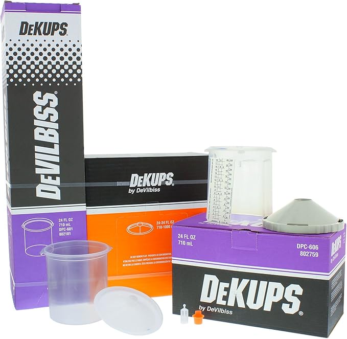 DeVILBISS DeKUPS 24 oz STARTER KITHVLP Spray Paint Gun, Paint Guns