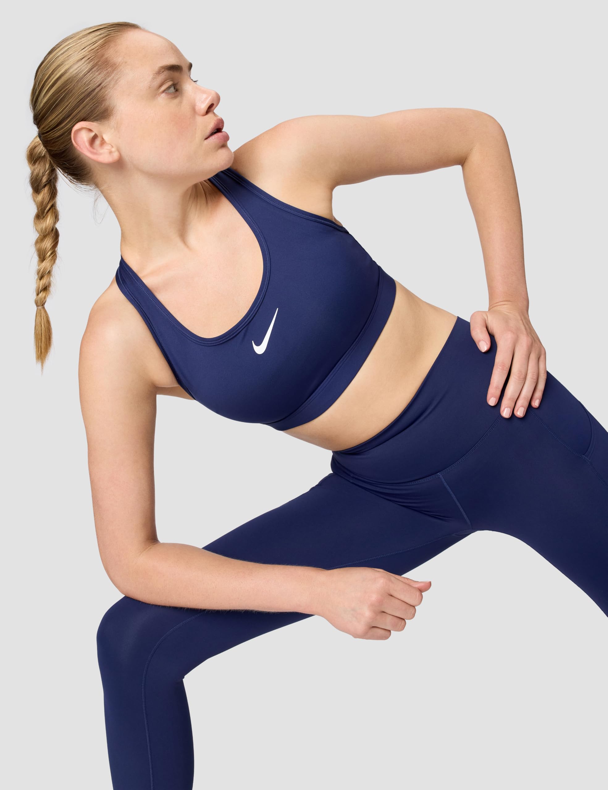 NIKE Damen W Nk Swsh Med SPT Bra Sports Bra (1er Pack)