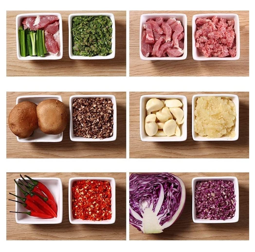 Knoblauch Helfer Knoblauchhacker, Tragbarer Fleischwolf Mit Handzug, Mixer Für Gemüse, Nüsse, Chili, Zwiebeln Küchen Kochen