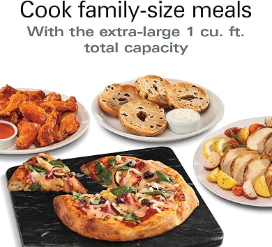 Hamilton Beach Professional Sure-Crisp Digital Toaster Oven Air Fryer Combo, 1500W, Fits 12 Pizza 6 Slice Capacity, Temperature Probe, Stainless Steel (31243)
