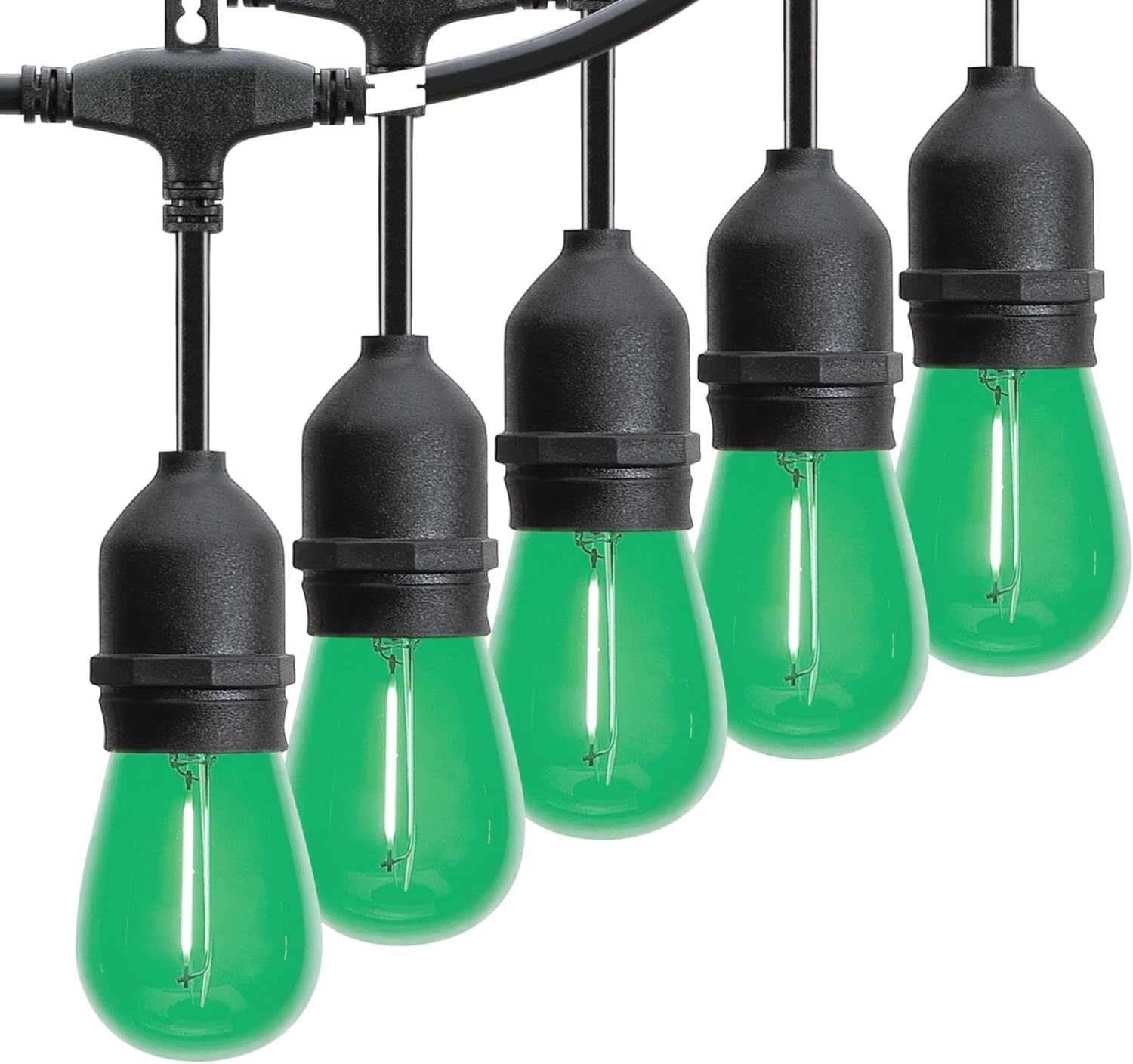 Westinghouse Lighting 5333000 2 Watt (40 Watt Equivalent) S14 Green Filament LED Light Bulb, Medium Base