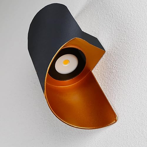Miniatura 3 de Moderno aplique de pared creativo de metal para iluminación de pared de 10 W, blanco cálido, lámpara de pared LED para interiores, con cableado,