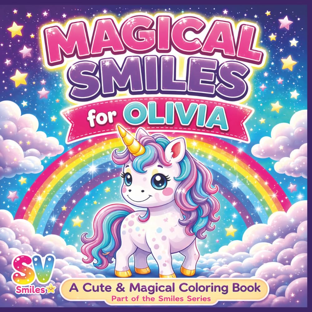 Magical Smiles for Olivia: A cute & Magical Coloring Book (The Smiles Series)