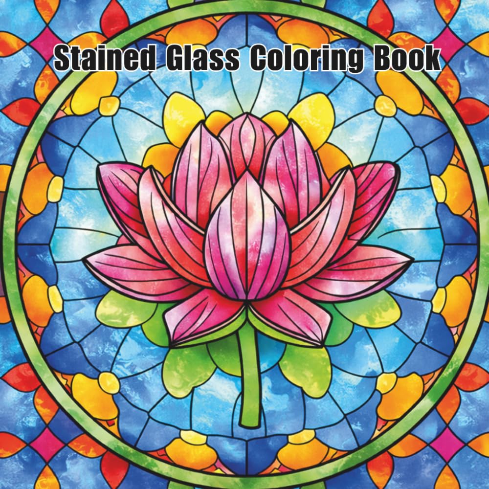 Stained Glass Coloring Book