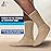 Debra Weitzner Diabetic Socks For Men and Women Loose Fit Non-Binding Cotton Crew Socks 6 Pairs