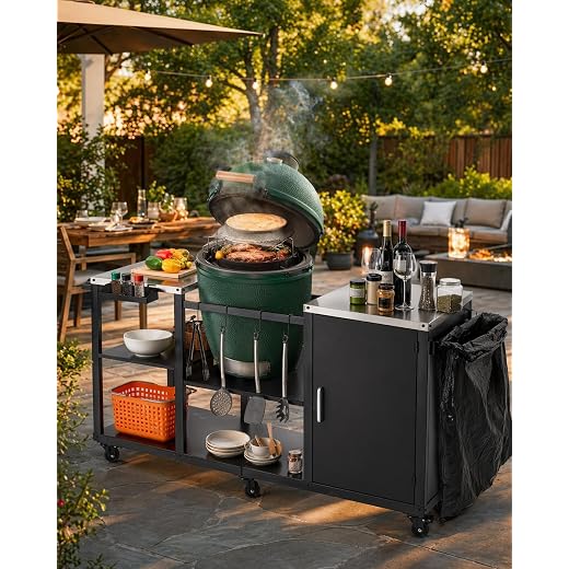 Outdoor Grill Cart Table for Big Green Egg - $230.00