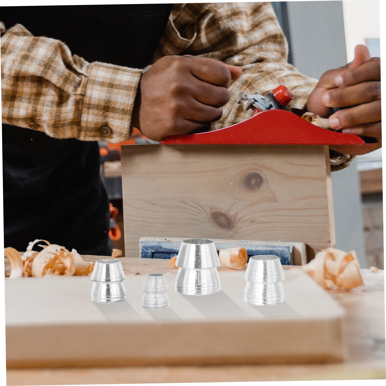 DOITOOL 42 Stück Metallkeil Für Hammer Ersatzkeil Für Hammer Eisen Axtgriffkeile Hammerkeil Runder Keil Japanische Holzbearbeitungswerkzeuge Axtgriff Metallkeil Hammergriffkeil