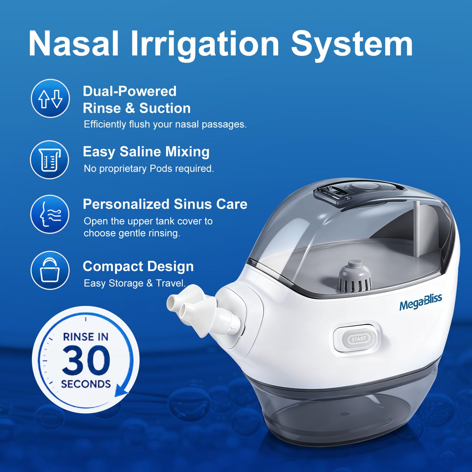 Nasal Irrigation System Nasal Irrigator Sinus Rinse Machine — Amazon image 2