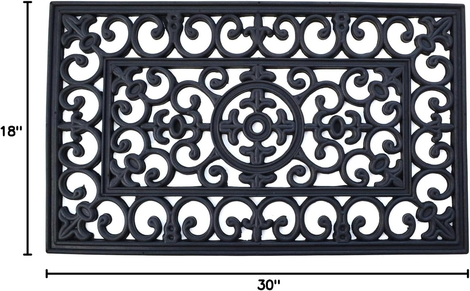 Imports Decor Rubber Doormat, Napoleon, 18-Inch by 30-Inch