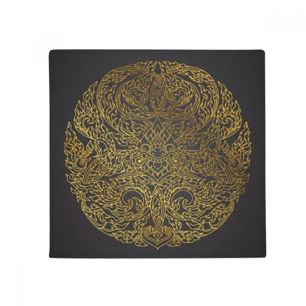 Pet mat Thaïlande culture feuille d'or tapis circulaire artistique haut de gamme 50cm