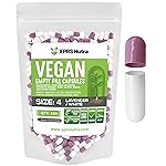XPRS Nutra Size 4 Empty Capsules - 500 Count Small Empty Vegan Capsules - Vegetarian Pills - DIY Vegetable Capsule Filling - Fillable Do-It-Yourself Veggie Caps for Supplements (Lavender/White)
