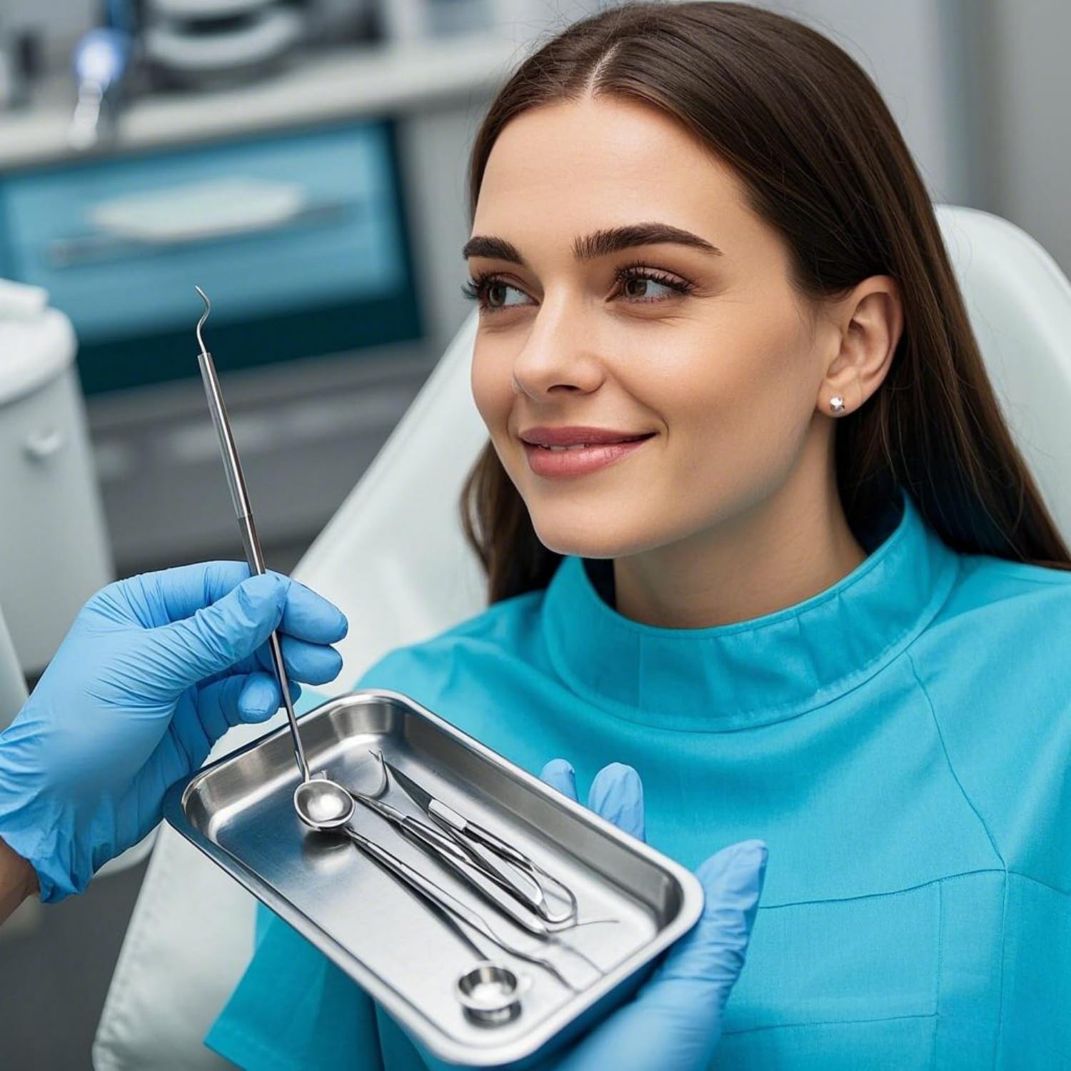 Stainless Steel Medical Instrument Trays, 3 Pack Metal Tray Medical Tray Dental Procedure Tray, Small Flat Trays for Dental, Surgical, Lab Tools, Tattoo, Nail Tools (3 Pack- 8.6" * 4.4" * 0.8")