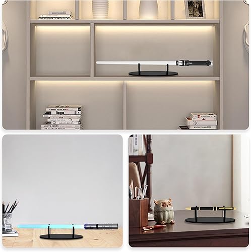 Miniatura 6 de Soporte para sable de luz, soporte de espada de acrílico, soporte de exhibición de sables de luz, soporte de exhibición de espadas (1 transparente)