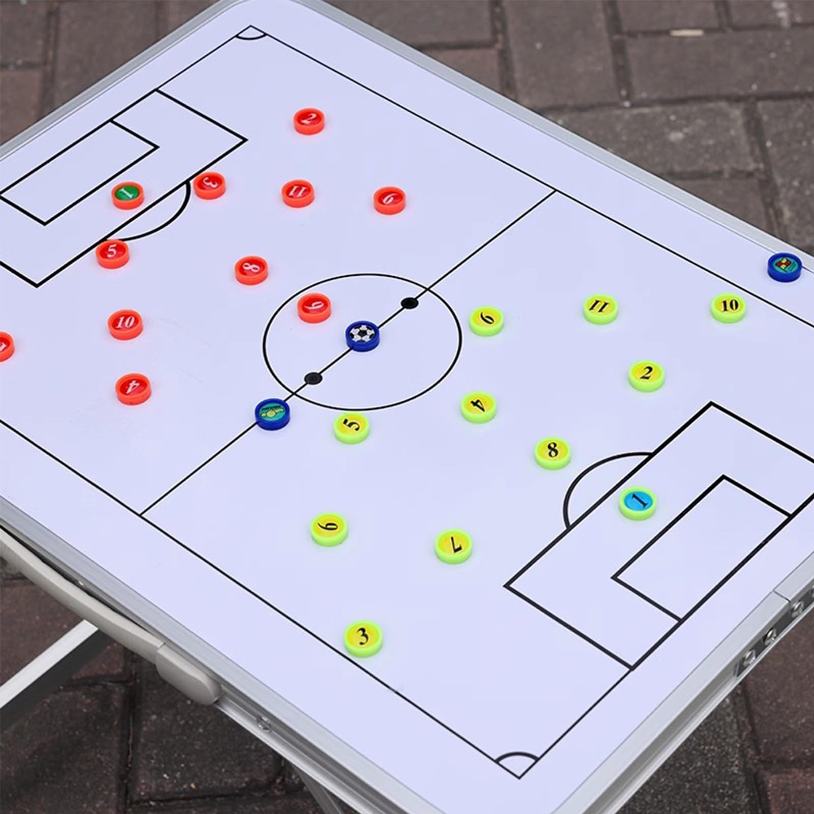 Lavagna Tattica Calcio, Lavagna Magnetica per Allenatori Di Calcio , Tavola da Tattica , Portablocco per Istruttore Cancellabile A Secco, Lavagnetta Strategie, Gambe Del Tavolo Pieghevoli(White)