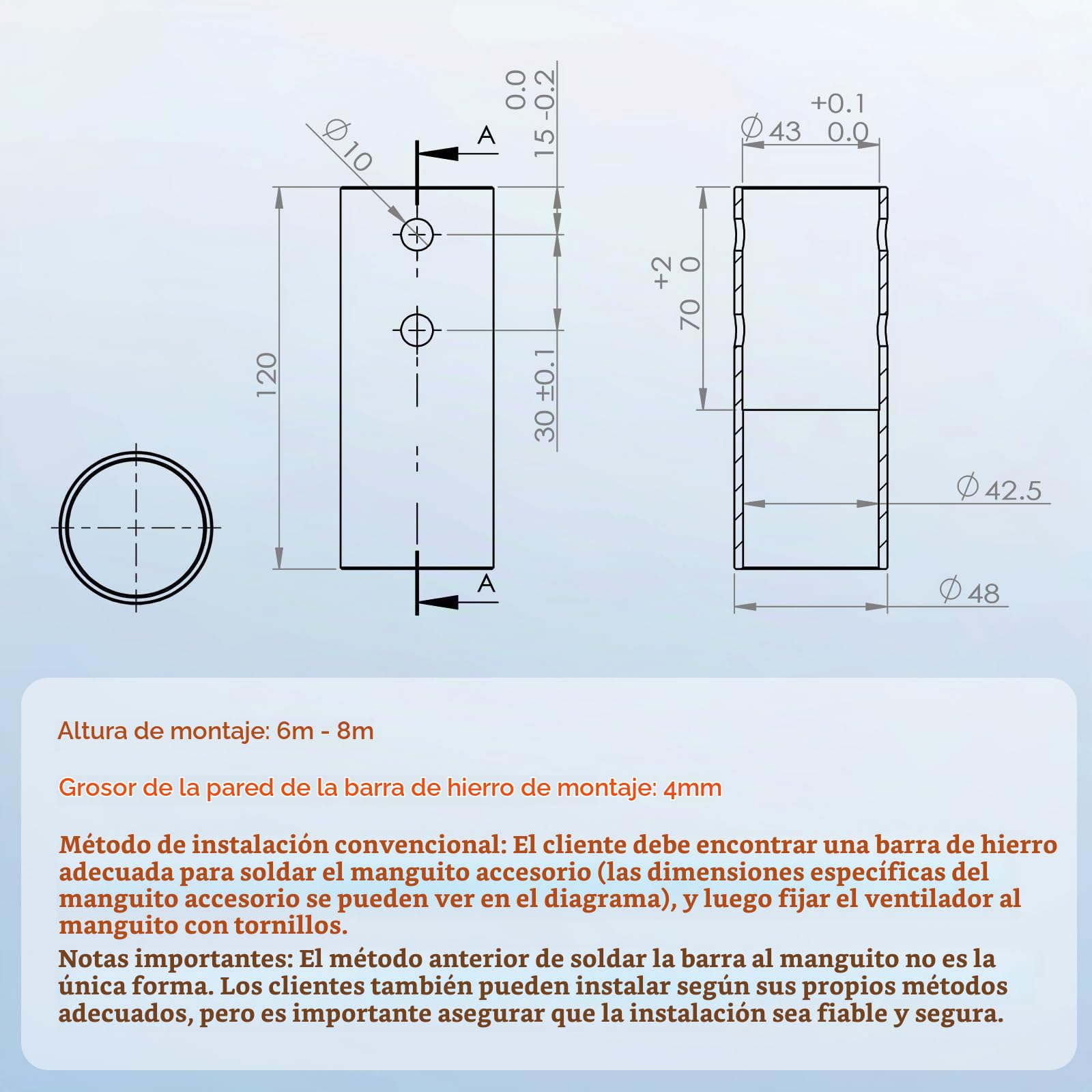 VEVOR Kit de Generador de Turbina Eólica 500 W 12 V 5 Palas Controlador MPPT Dirección del Viento Ajustable Velocidad de Arranque del Viento 2,5 m/s para Hogar, Granja, Vehículos Recreativos, Barcos