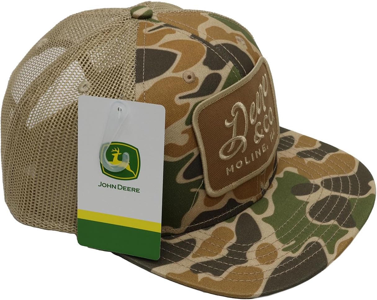 John Deere Men's Camo Deere Script Patch Hat/Cap - Image 8