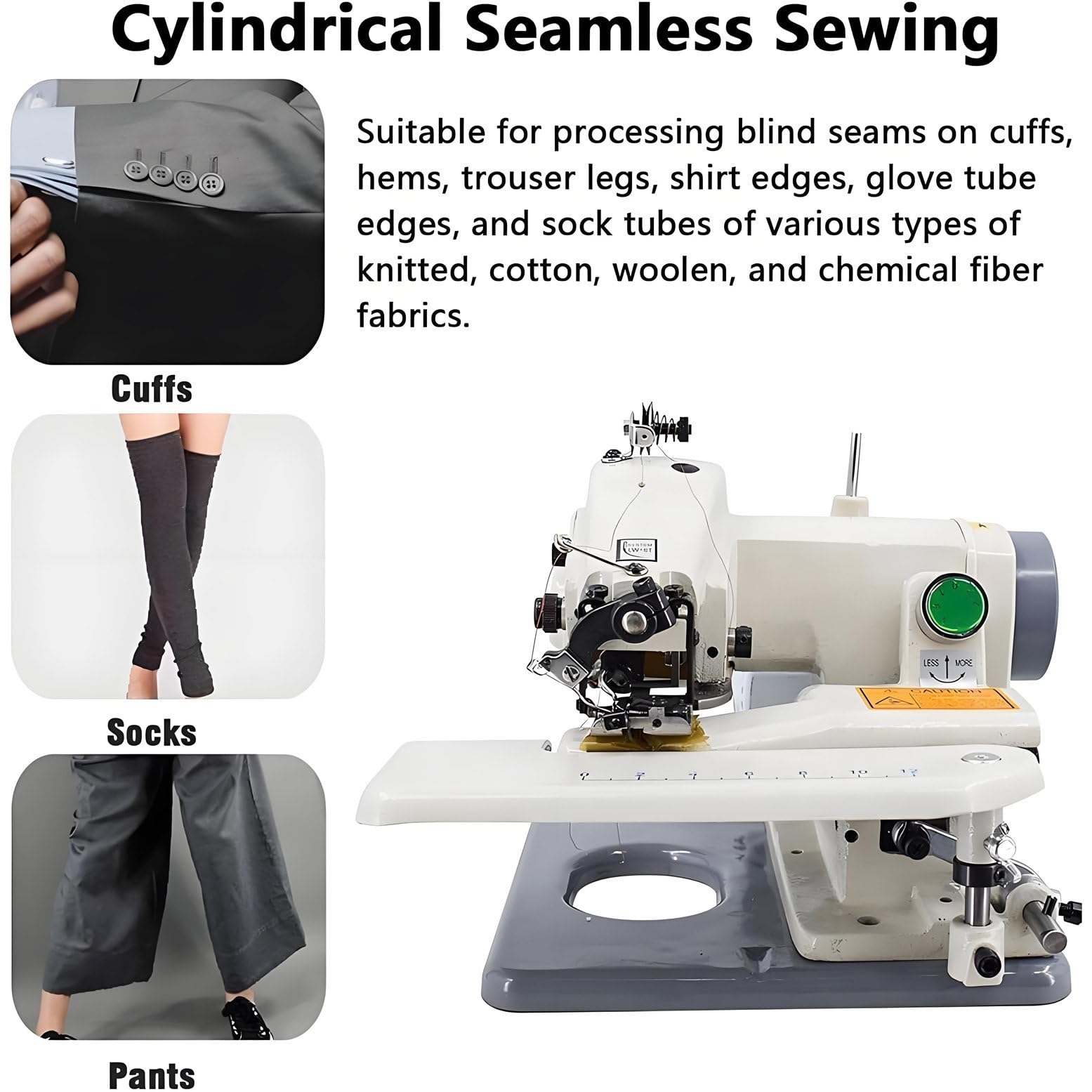 Máquinas portátiles para dobladillos de Puntada Invisible, máquina de Coser y Bordar, máquina de Coser para modistas, Dobladillo de Puntada Invisible con Pedal Profesional, con 10 Agujas