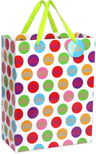 Miniatura 6 de 12 bolsas de regalo de cumpleaños, grandes, medianas y pequeñas, surtido de bolsas de regalo para niños, niñas, mujeres, hombres (tamaños surtidos)