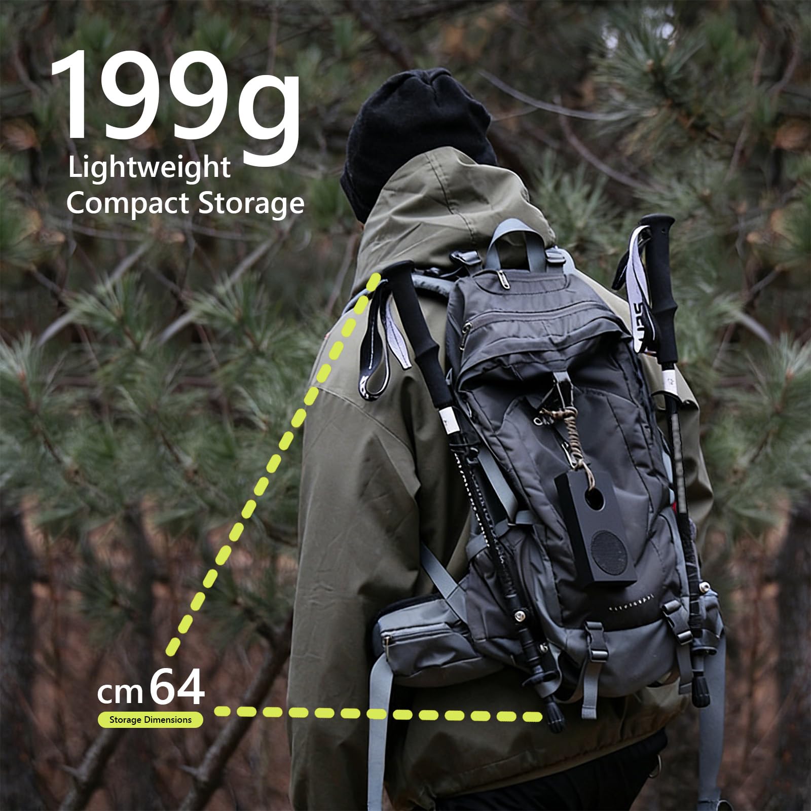 Wanderstöcke, Nordic Walking Stöcke, Teleskop, Ultraleichte Trekkingstöcke, Mit Gummipuffer-Set, Verstellbar, Wanderstöcke Aus Carbonfaser, Spitzen Aus Carbon-Wolfram-Stahl, 2er-Set